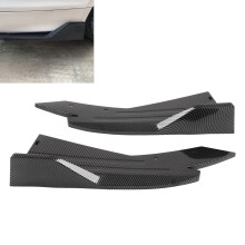 Universal Carbon Fiber Style Rear Bumper Lip Splitter for Cars