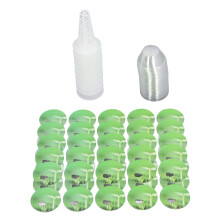 Hydroponic Pods Kit, 3Pcs, Plastic Grow Baskets & Domes, Labels