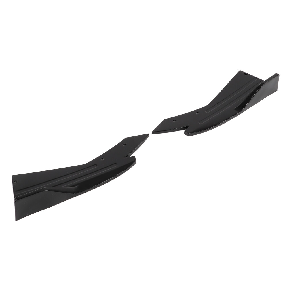 Gloss Abs Rear Bumper Lip Spoiler Side Skirt Body Kit For Cars Black 8401391237822