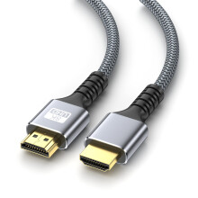 8K HDMI Cable 4.95ft Speed HDMI 2.0 Braided Cord 60Hz Ultra Clarity 4K 120Hz for TV PS5 Xbox Monitor