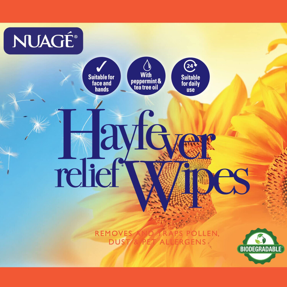 Nuage Hayfever Relief Wipes Resealable Pack