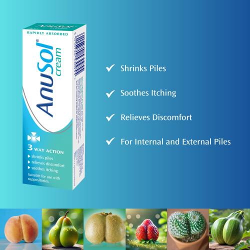 Anusol Haemorrhoids Treatment Cream - Proven Formula Shrinks Piles, 1