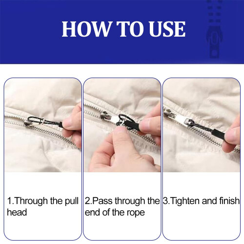 WOLMIK Zipper Pulls - 12 PCS Zip Tags Cord Pulls, Zipper Pull 1