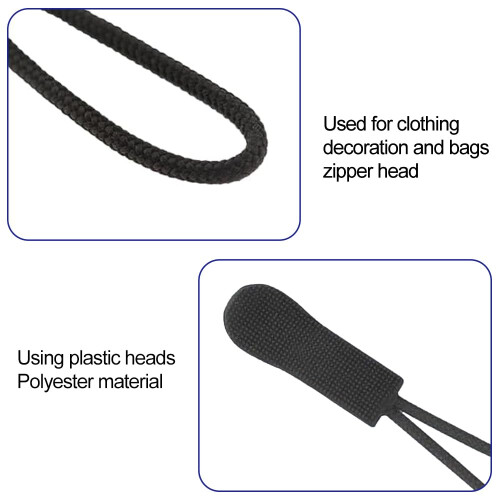 WOLMIK Zipper Pulls - 12 PCS Zip Tags Cord Pulls, Zipper Pull 2