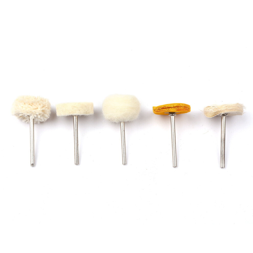 50Pcs 3.0Mm Wool Felt Cotton Polishing Pads & Wheels Kit For Rotary Tools 7901391238900
