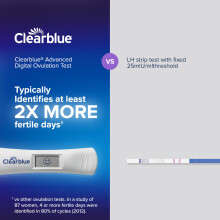 Clearblue 30 Advanced Digital Ovulation Tests and 1 Pregnancy Test Kit – Typically IDENTIFIES at Least 2X More Fertile Days vs LH only Ovulation Tes