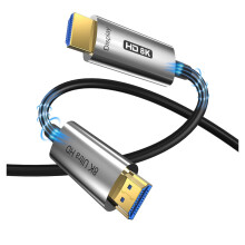 8K Optical Fiber HDMI to VGA Cable 20m GoldPlated LongDistance Transmission for TV Projector