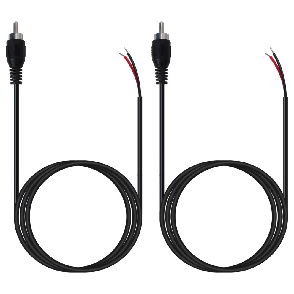 Replacement Cable 10Ft For Rca, Rca Male To Bare Wire Cord For Amplifier And Av Receiver, Quick Audio Restoration 9771547619284