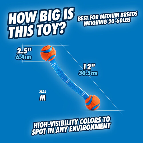 Chuckit! Chuckit! Ultra Duo Tug Dog Toy, 6 cm, Medium 2