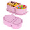 (Pink) Foldable Leak-Proof Silicone Sauce Box 1