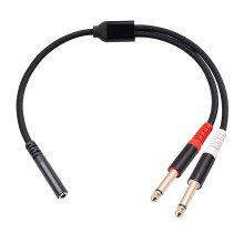 1/4 to 3.5mm Adapter Cable Nylon Braided Audio Cord Bidirectional Stereo Jack for Headphones