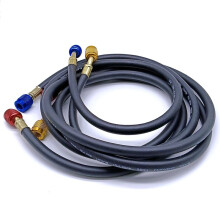 1.8M R134a R410A AC Refrigerant Charging Hoses HVAC Air Conditioning Tool Car Silicone Hose Pipe