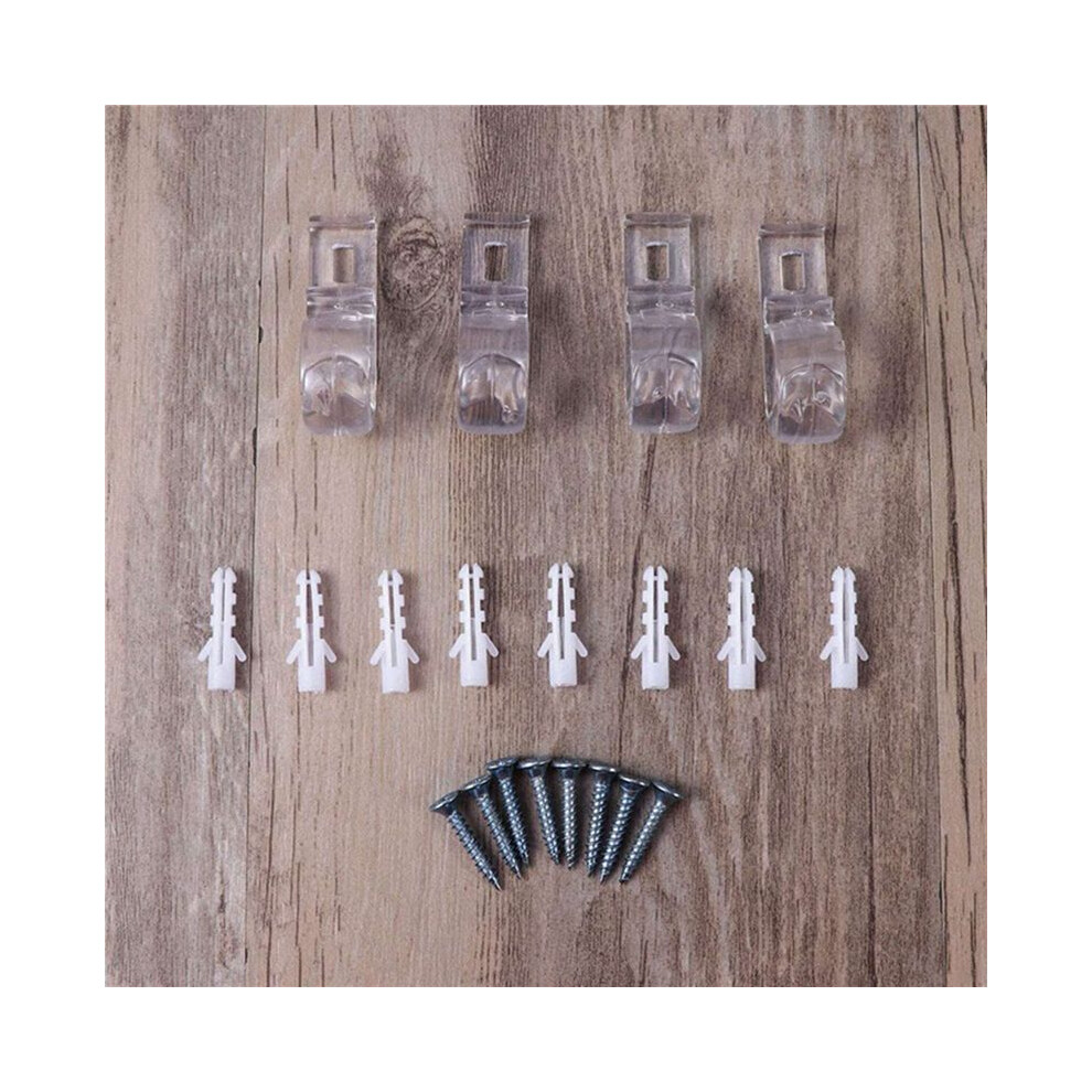 80Pcs Curtain Clear P Clips Hook,Roller Blind Clips Child Safety Chain Cord P Clip Hooks
