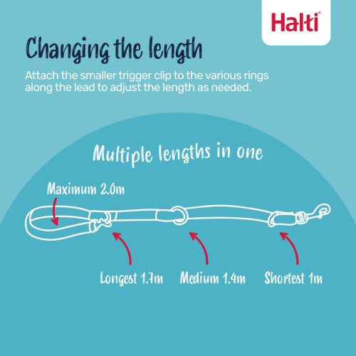 Halti Halti Training Lead - Professional No-Pull Double-Ended Dog Lead, Lightweight, S 2