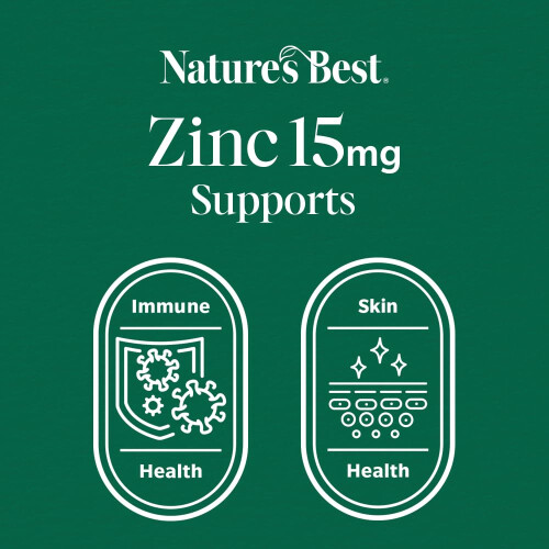 Nature's Best Zinc 15mg | Immune Support | High|Strength Citrate Form | 2