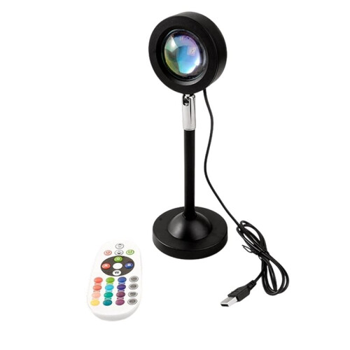 Sunset Light Projection Light with Remote Control 16-Color Night Light RGB Color Changing LED Light