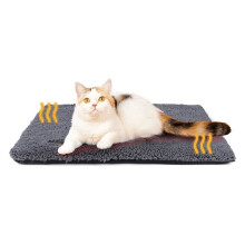 Selbstwärmendes Katzenbett 73 X 48 cm, Extra Warme Thermomatte für Haustiere mit Abnehmbarem Bezug, Rutschfest, Nicht Elektrisch, Waschbar C
