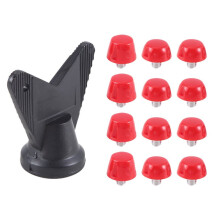 60Pcs Football Shoe Spikes Soccer Boot Cleats M5 Threading Screw 7mm 10mm Anti Slip Replacement Studs Red