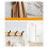 2X Coat Rack Wall Mount Coat Hooks - Wooden Black Coat Rack with 4 Hooks Wall Hooks 6