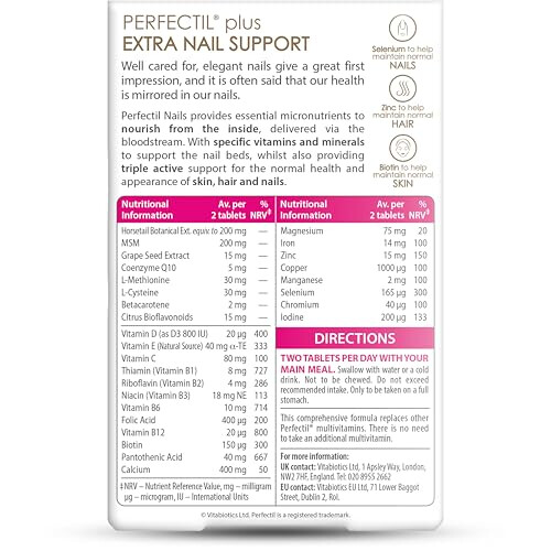 Perfectil Nails Beauty Supplement for Nails | Includes Selenium Biotin & CoQ10 2