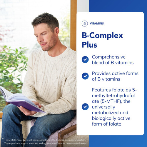 pure encapsulations Pure Encapsulations - Vitamin B-Complex Plus - Balanced B Vitamin Formula with Active Folate - 60 Capsules 1