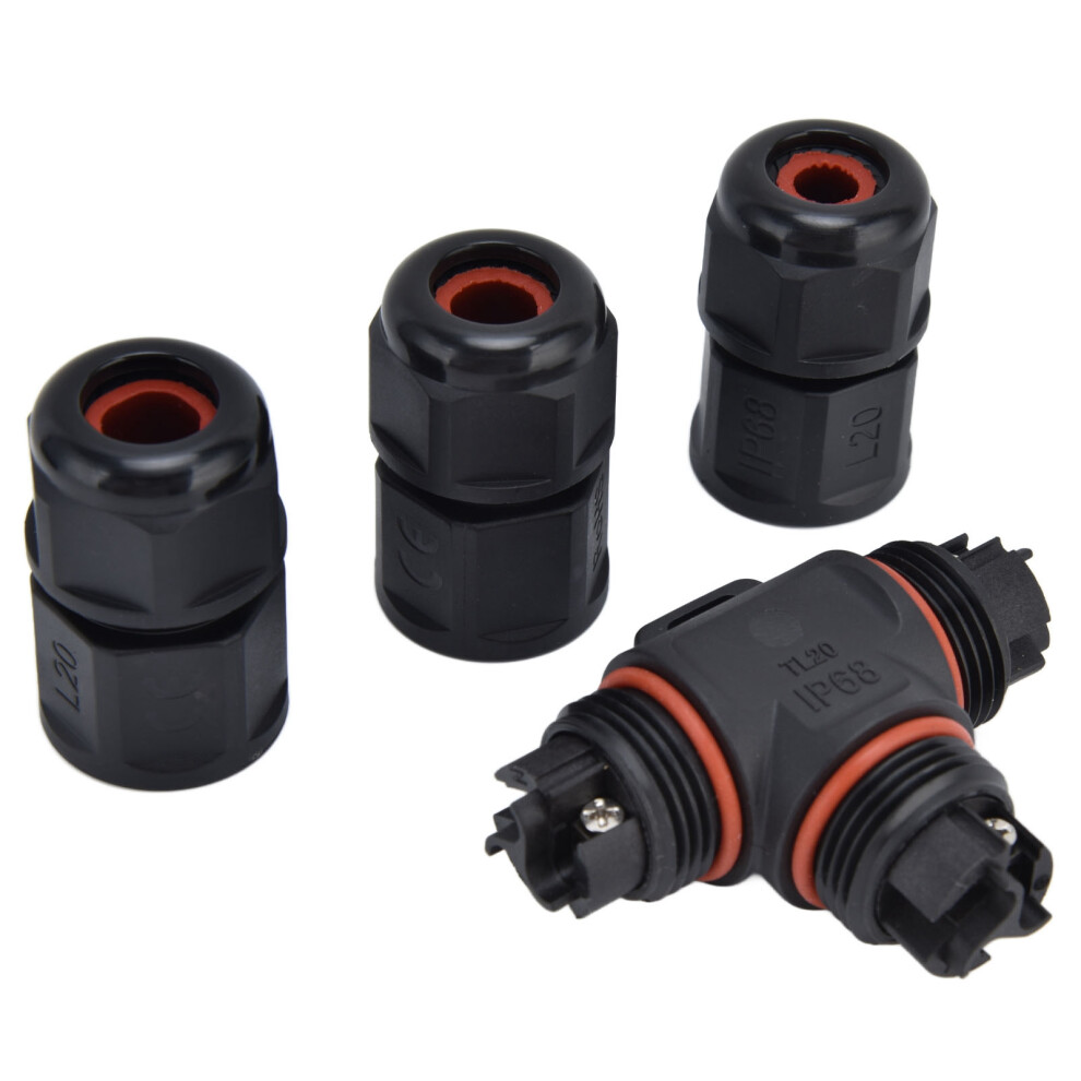 Waterproof 3 Pin Tee Connector | Electrical 250V 16A Wire Terminal Adapter Tl20 8701391243671