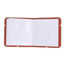 28-Taschen Fotoalbum Buch für Quadratisch W210 W300 W400 PVC-Leder 86x108mm Braun