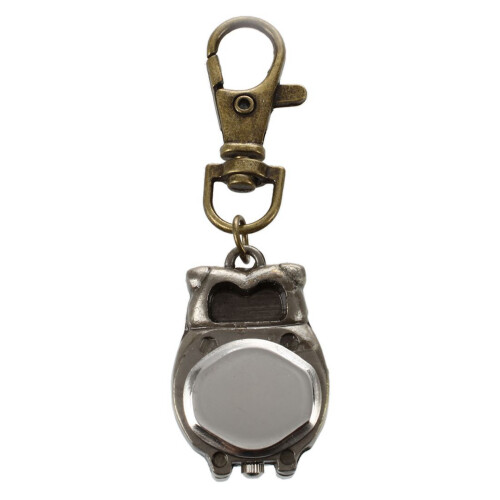 4X Keychain Clock Keyring Owl Shape 37X24Mm 2
