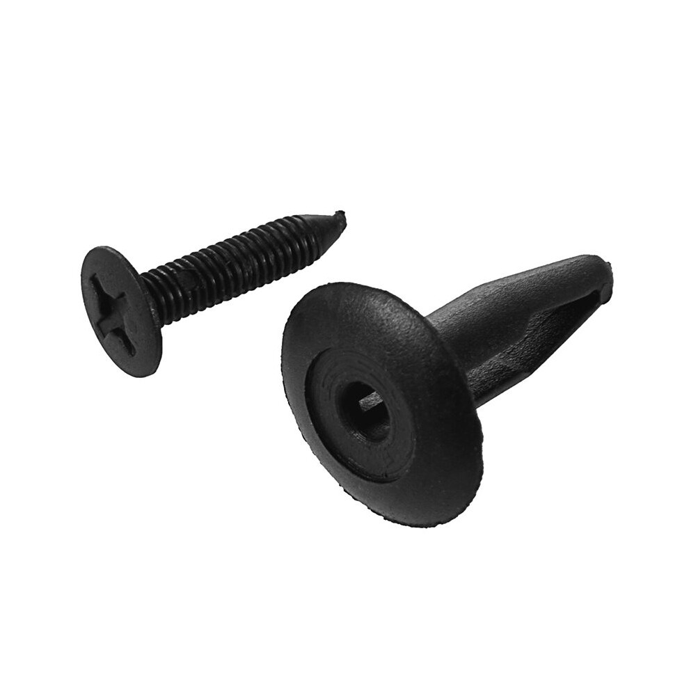 150Pcs Plastic Rivets Fastener Car Bumper Push Clips 32Mm Long Black 6032462124202