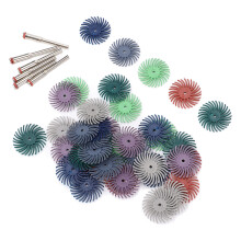 42 pcs Mini Polishing Wheels Kit with 6 Connecting Rods for Wood & Detail Buffing