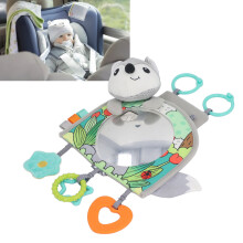 Infant Car Mirror Toy with Soft Fabric & Mirror, 20.3x35cm for Newborns