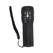 4X Lampe de Poche LED 18650/AAA Batterie Torche LED Lanterne Zoomable Rechargeable Haute Puissance ÉTanche pour la Chasse à VéLo en Plein Air