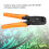 Network Cable Crimping Tool JM-CT4-3 with Wire Cutter for 4P/6P/8P Networking 4