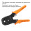 Network Cable Crimping Tool JM-CT4-3 with Wire Cutter for 4P/6P/8P Networking 7
