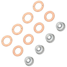 10X EinspritzdüSendichtungssatz EinspritzdüSendichtung 19077-53650 15841-53622 15221-94020 für D1105 V2203 D905 D1005 V3300 V3600