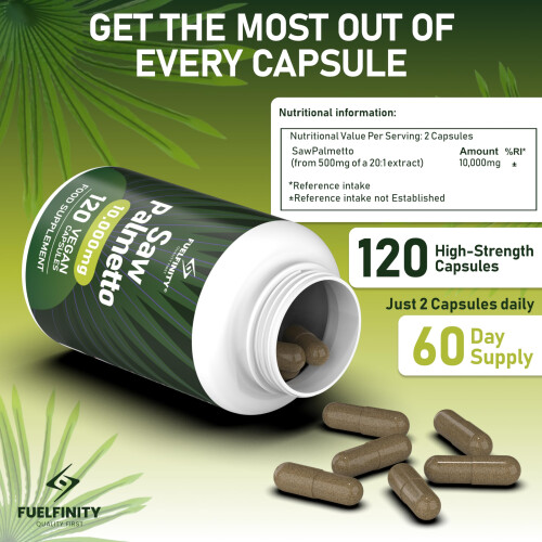 Tested Pure Saw+ | 10000 mg Maximum Strength Serving | Fast Absorption 1