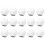 45 Pack 22MM Blank White Dice Set Acrylic Rounded D12 Dice Cubes for Game,Fun,DIY Sticker and Math Teaching 2