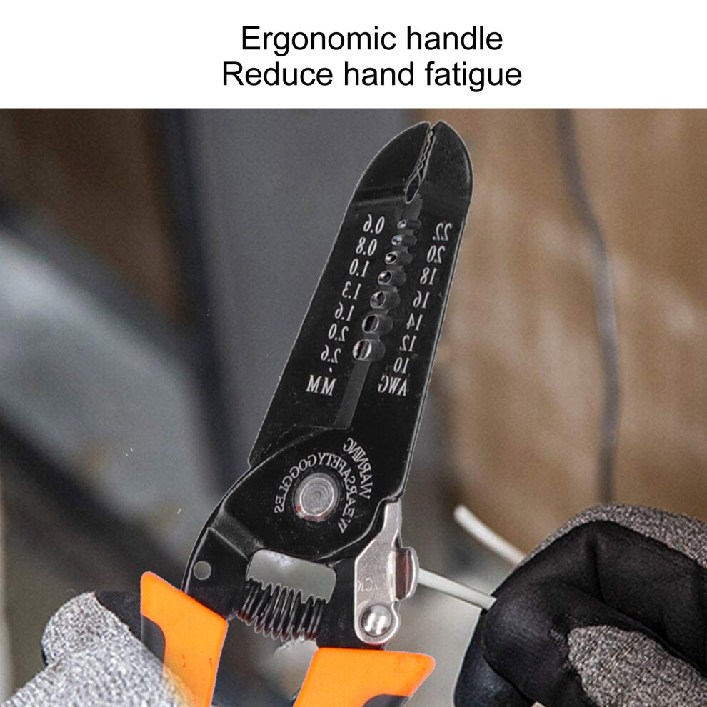 Ergonomic 7in Steel Wire Stripper Pliers
