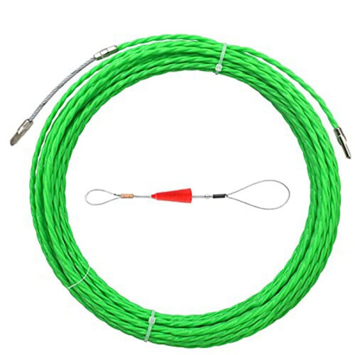 5pcs 10M 33Ft Fish Tape Cable Puller Kit 4.5Mm PET Electrical Cable Puller Through Wall Wire Guide Device Threader 1