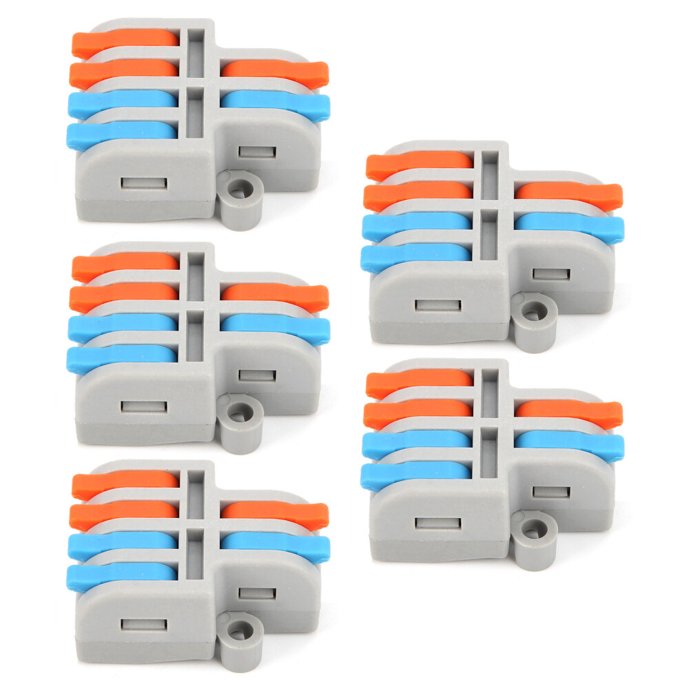 5Pcs Lever Nut Connectors, 250V/4Kv, 32A, Compact Wire Splice 4611391247644