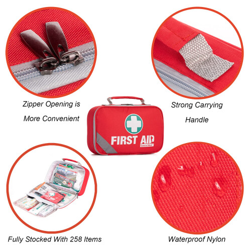 General Medi First Aid Kit (215 Piece) + 43 Piece Mini First 2