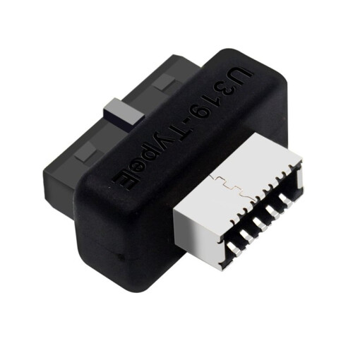 10X USB Front Panel Adapter USB3.0 19PIN/20Pin to Type-E Female Adapter Internal Vertical Connector 2