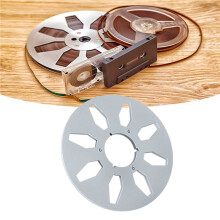 2pcs 1/4 10Inch Empty Tape Reel Aluminum Alloy Reel Tape Recorder Accessories Empty Disc Opening Machine Parts Silver