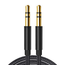 3.5mm Male to Male Audio Cable 2Pack 40.5in Nylon Braided AUX Cord GoldPlated HiFi Stereo Sound for Car and Headphones