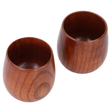 Wooden Tea Cup 6.5x8cm Zizyphus Jujube Big Belly Mug Multifunctional