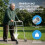 Eazy Folding Walking Frame with Wheels, Lightweight Adjustable Walker for Elderly and Disabled, Compact Folding Mobility Aid, 2-Wheel Zimmer Frame 4