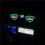 2X Voice-Activated Music Pointer LED Display with Adjustable Sensitivity Voice Controlled Music Spectrum 7