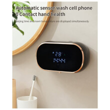 2X Sensor Soap Dispenser Automatic Foaming Hand Wash Dispenser Wall Mount Liquid Soap Dispenser Black
