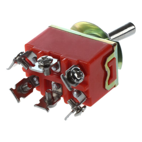 20X AC 250V 15A Latching 3 Way -Off- Single Pole Double Throw Toggle  Orange 1