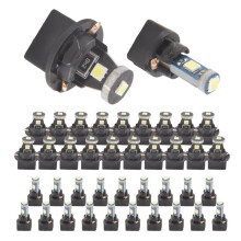 120 Pieces T5 T10 LED Bulbs Dash Lights with Twist Socket Instrument Dashboard Light LED Bulbs for Interior Car Lights